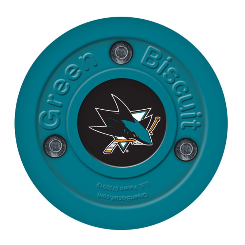 Шайба для стрит-хоккея Bluesports Green Biscuit NHL San Jose Sharks