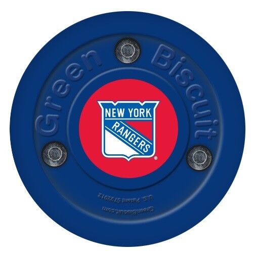 Шайба для стрит-хоккея Bluesports Green Biscuit NHL New York Rangers