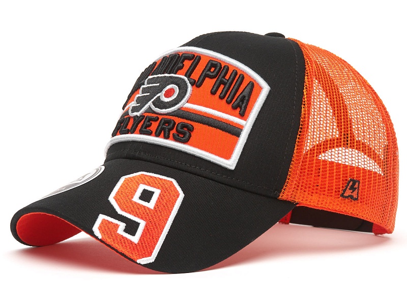 Бейсболка A&C Philadelphia Flyers №9, чёрно-оранж., 31445