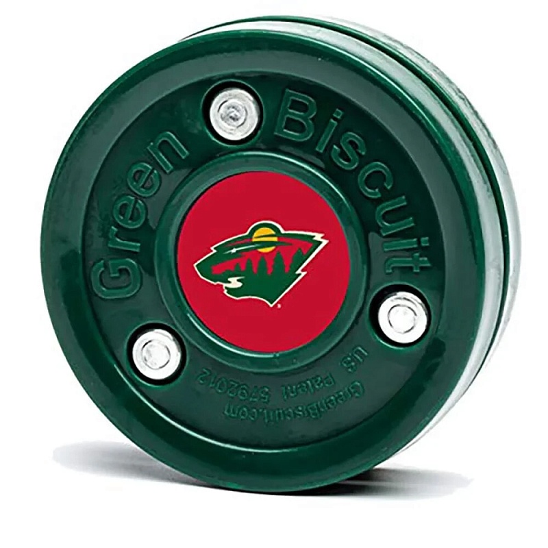 Шайба для стрит-хоккея Bluesports Green Biscuit NHL Minnesota Wild