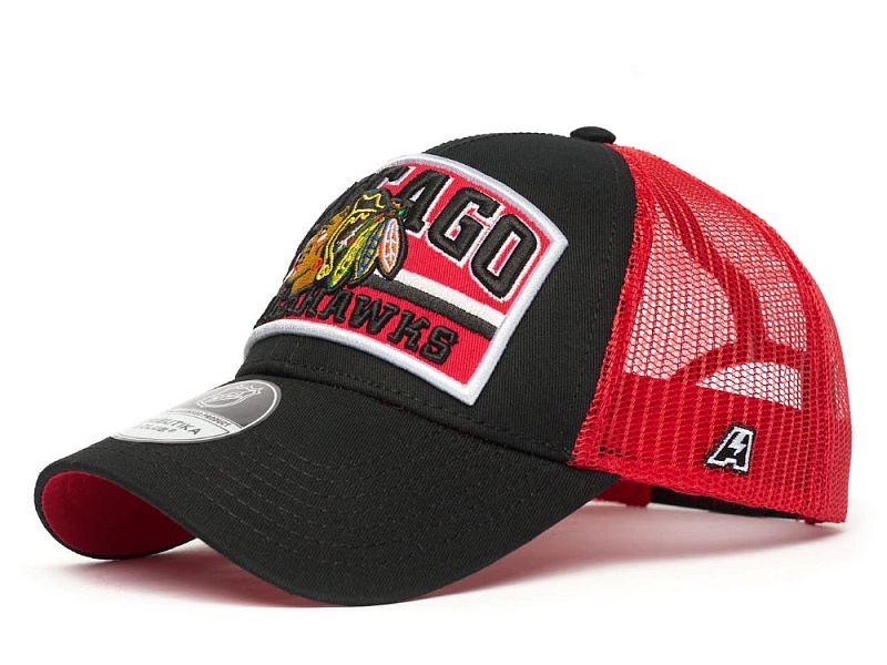 Бейсболка A&C Chicago Blackhawks, чёрн.-красн., 31728