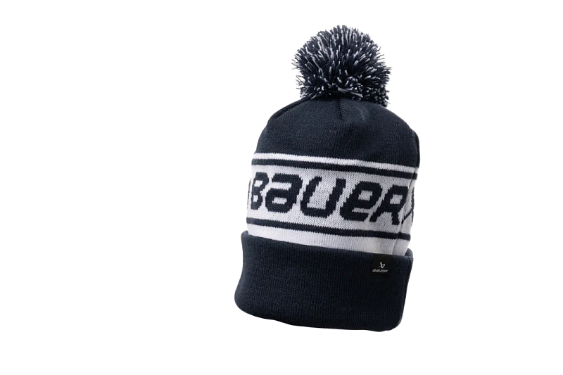 Шапка Bauer S24 TEAM RIBBED POM NAV SR