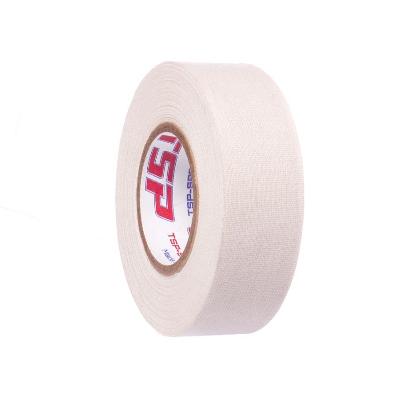 Лента для крюка TSP Cloth Hockey Tape "ХОКК" 24мм x 13.7м (белая)