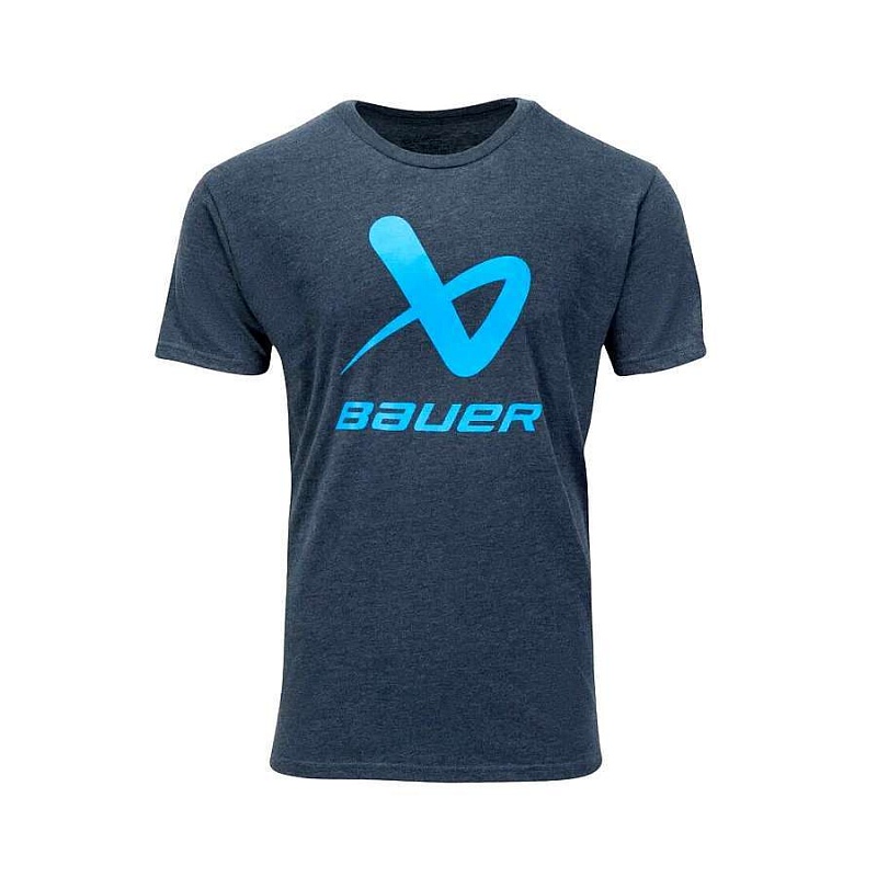 Футболка BAUER CORE LOCKUP SS CREW GRY NVY