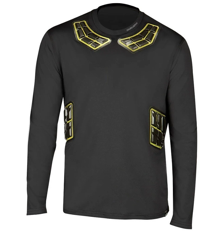 Термо-верх с длинным рукавом Bauer ELITE PADDED LS BL TOP YTH